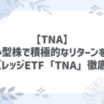 【TNA】米国小型株で積極的なリターンを狙う！3倍レバレッジETF「TNA」徹底解説！