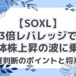 【SOXL】3倍レバレッジで半導体株上昇の波に乗る！投資判断のポイントと将来性