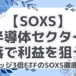 【SOXS】半導体セクター下落で利益を狙う！レバレッジ3倍ETFのSOXS徹底解説！