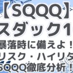 【SQQQ】 ナスダック100 暴落時に備えよ! ハイリスク・ハイリターン SQQQ徹底分析!