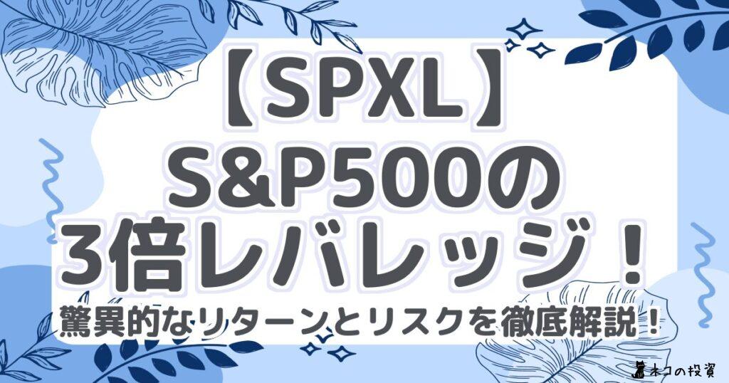 【SPXL】S&P500の3倍レバレッジ!驚異的なリターンとリスクを徹底解説!
