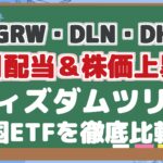 【DGRW・DLN・DHS】 毎月配当&株価上昇! ウィズダムツリー 米国ETFを徹底比較!