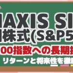 eMAXIS Slim 米国株式(S&P500) S&P500指数への長期投資！ リスク・リターンと将来性を徹底解説！