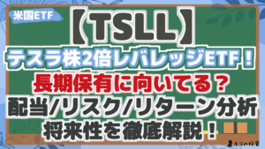 【TSLL】テスラ株2倍レバレッジETF！長期保有に向いてる？リスク・リターン・将来性を徹底分析！