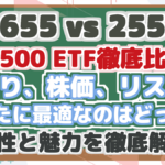 【1655 vs 2558】 S&P500 ETF徹底比較! 利回り、株価、リスク… あなたに最適なのはどっち? 将来性と魅力を徹底解説!
