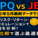 【JEPQ vs JEPI】2025年5月:配当・リスク・リターン・投資シミュレーションで将来性を分析!